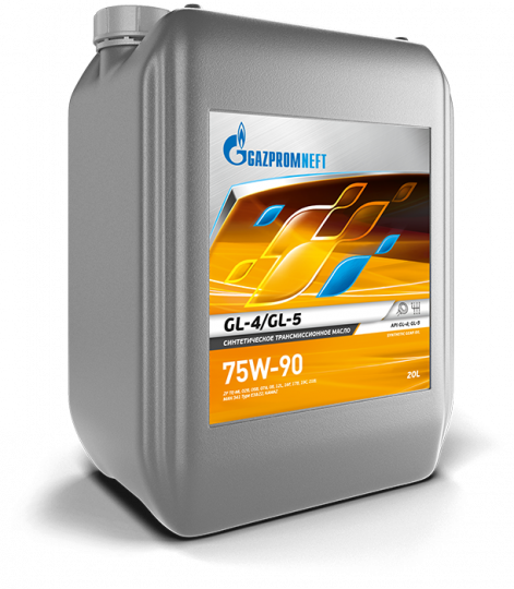 Gazpromneft GL-4/GL-5 75W-90 20л Масло трансмиссионное синтетическое