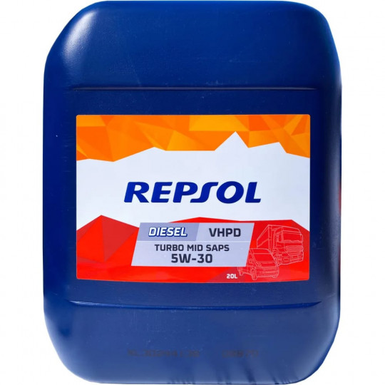 Синтетическое масло моторное REPSOL DIESEL TURBO VHPD 5W30 20л